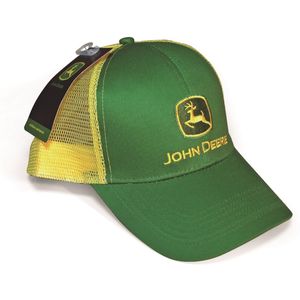 Jockey John Deere  Frontal Verde/Malla Amarilla