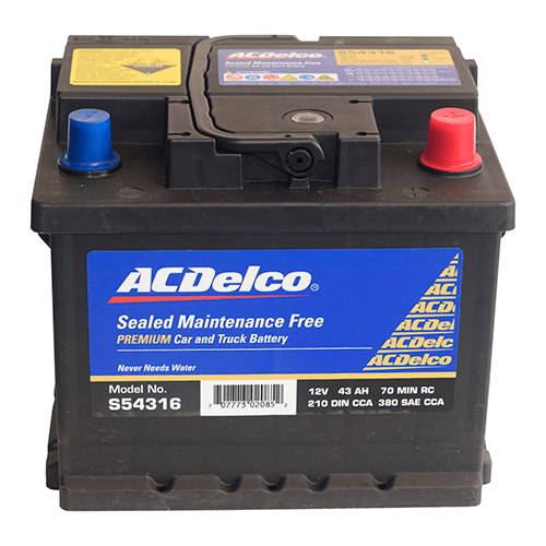Batería Acdelco 43AH S54316L CCA390 (NP 2722170)